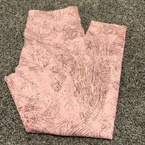 EUC Zyia Pink Etching Light n Tight Hi-rise 7/8 24" RC